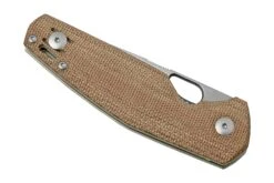GiantMouse ACE Nimbus V2 Natural Canvas Micarta Couteau De Poche, Ansø En Voxnaes Design -Nitecore Soldes Boutique GMNIMBUS04 06 giantmouse