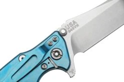Rick Hinderer Eklipse 3.5” Spearpoint S45VN, Stonewash Blue, Blue Black G10, Couteau De Poche -Nitecore Soldes Boutique HRK EK 35 SP BL BB 05 rickhinderer