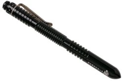 Rick Hinderer Extreme Duty Spiral Pen, Aluminum, Polished Black, Stylo Tactique