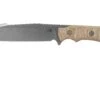 Rick Hinderer Fieldtac 6” Harpoon Spearpoint Stonewash Natural Micarta Couteau De Survie