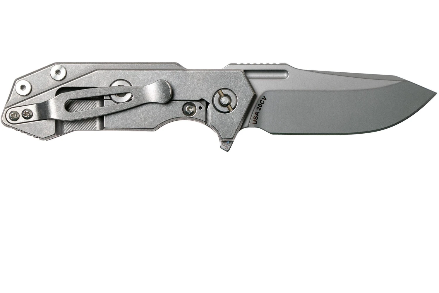 Rick Hinderer Half Track Gen 2, Spearpoint 20CV, Orange G10, Couteau De Poche 4 Rick Hinderer Half Track Gen 2, Spearpoint 20CV, Orange G10, Couteau De Poche – Image 2