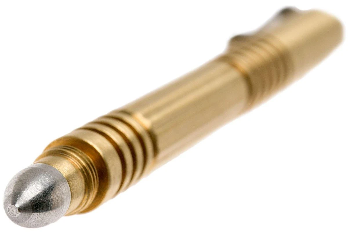 Rick Hinderer Investigator Pen Brass/Laiton, Stylo Tactique 5 Rick Hinderer Investigator Pen Brass/Laiton, Stylo Tactique – Image 3