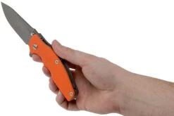 Rick Hinderer Jurassic Slicer Working Finish Orange G10 CPM 20CV Couteau De Poche -Nitecore Soldes Boutique HRK JU SL WF OR 08 rick hinderer knives