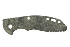 Rick Hinderer XM-18 3" Plaquette De Manche, Smooth Black Micarta