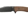 Rick Hinderer Ranch Bowie Natural Canvas Micarta, Battle Black, Couteau Bowie