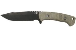 Rick Hinderer Ranch Harpoon Spanto Battle Black Green Micarta Couteau De Survie