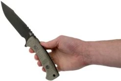 Rick Hinderer Ranch Harpoon Spanto Battle Black Green Micarta Couteau De Survie -Nitecore Soldes Boutique HRK TRH SPSWBK GM 06 rick hinderer knives