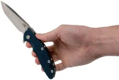 Rick Hinderer XM-18 3.5" Spanto 20CV, Black Blue G10 Couteau De Poche 17 Rick Hinderer XM-18 3.5" Spanto 20CV, Black Blue G10 Couteau De Poche -Nitecore Soldes Boutique HRK XM18 35 BB SPSW 08 rick hinderer knives