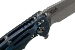 Rick Hinderer XM-18 3.5" Spanto 20CV, Battle Blue, Black G10 Couteau De Poche -Nitecore Soldes Boutique HRK XM18 35 BK SPBB 06 rick hinderer knives