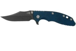 Rick Hinderer XM-18 3.5 Bowie 20CV Battle Black, Blue-Black G10 Couteau De Poche