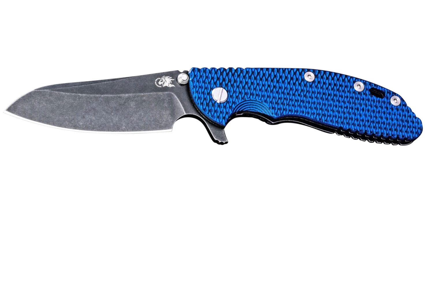 Rick Hinderer XM-24 4" Gen6 Sheepfoot 20CV, Battle Black, Blue/Black G10 Couteau De Poche 3 Rick Hinderer XM-24 4" Gen6 Sheepfoot 20CV, Battle Black, Blue/Black G10 Couteau De Poche