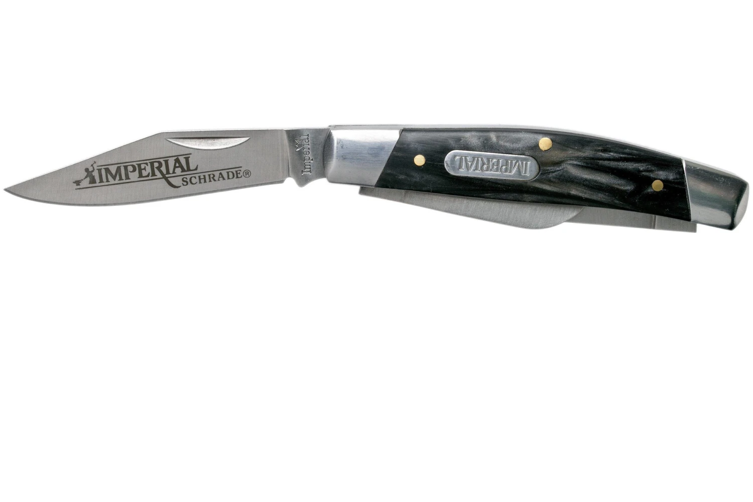 Imperial Stockman Black Swirl IMP16S Couteau De Poche Slipjoint 5 Imperial Stockman Black Swirl IMP16S Couteau De Poche Slipjoint – Image 3