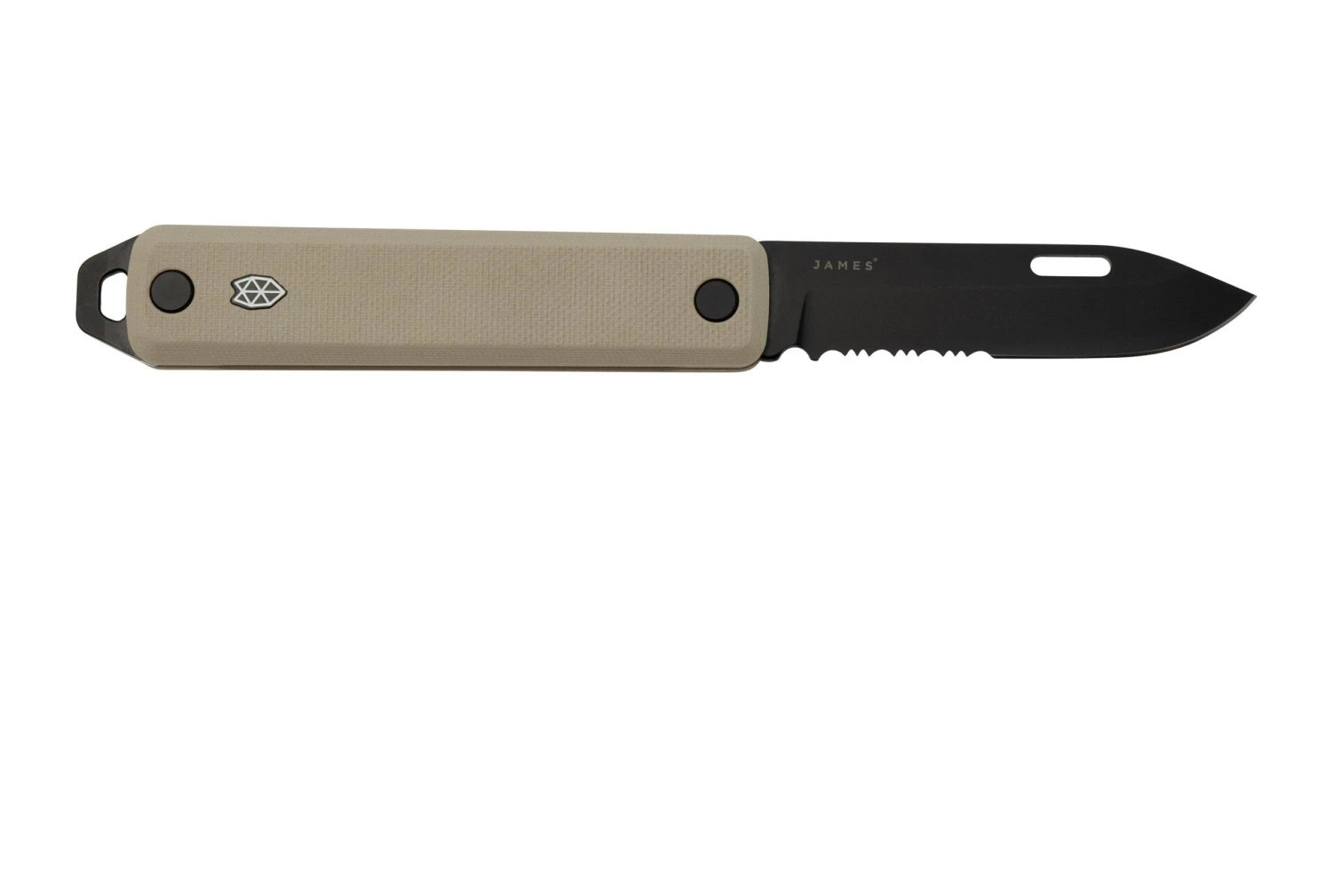 The James Brand The Ellis Slim, Coyote Tan G10, Black, Serrated, KKN125195-01, Couteau De Poche 3 The James Brand The Ellis Slim, Coyote Tan G10, Black, Serrated, KKN125195-01, Couteau De Poche
