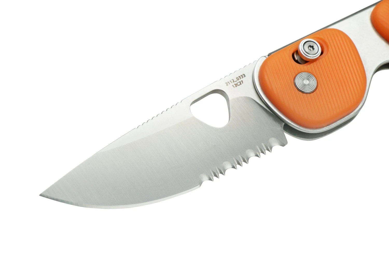 The James Brand The Redstone Tangerine, Stainless Serrated KN118163-01 Couteau De Poche 5 The James Brand The Redstone Tangerine, Stainless Serrated KN118163-01 Couteau De Poche – Image 3