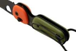The James Brand The Redstone, OD Green + Orange PP, Black, Serrated, KN118197-01, Couteau De Poche -Nitecore Soldes Boutique JAKN118197 01 04 jamesbrand