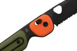 The James Brand The Redstone, OD Green + Orange PP, Black, Serrated, KN118197-01, Couteau De Poche -Nitecore Soldes Boutique JAKN118197 01 05 jamesbrand