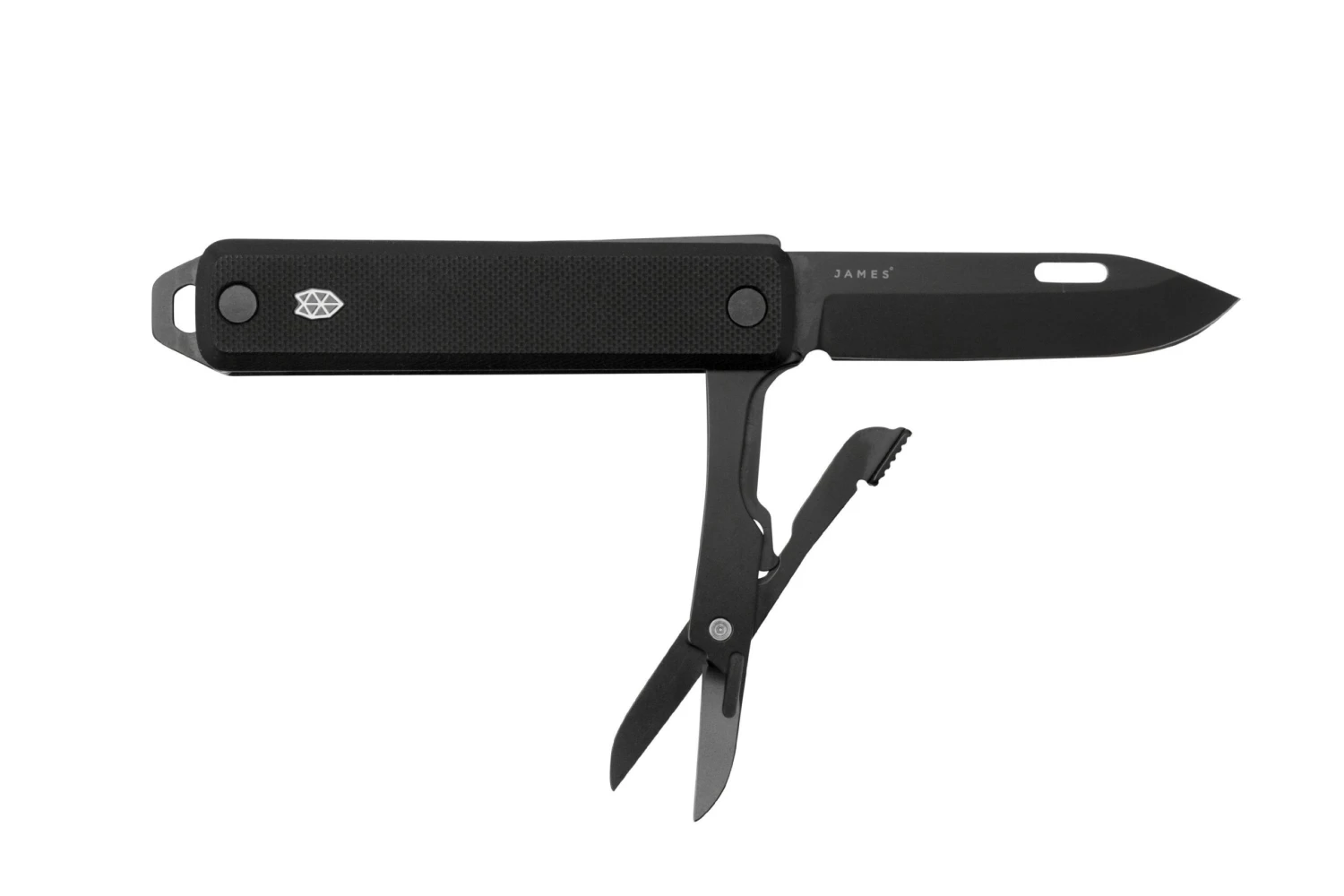 The James Brand The Ellis Scissors KN119113-00 Black G10, Straight Stainless, Couteau De Poche 3 The James Brand The Ellis Scissors KN119113-00 Black G10, Straight Stainless, Couteau De Poche