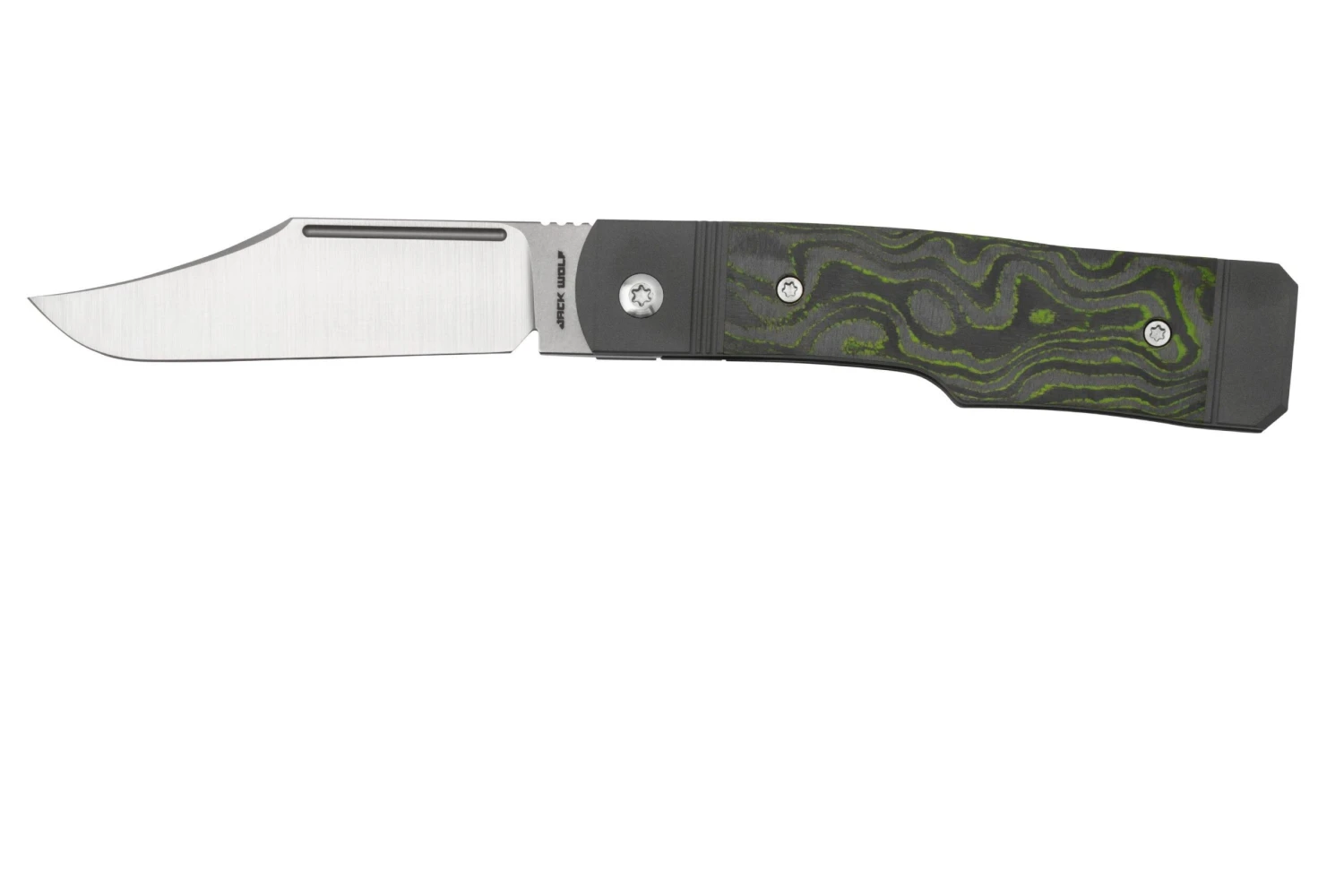 Jack Wolf Gunslinger Jack GUNS-01-CCTG CamoCarbon Toxic Green, Couteau De Poche 3 Jack Wolf Gunslinger Jack GUNS-01-CCTG CamoCarbon Toxic Green, Couteau De Poche