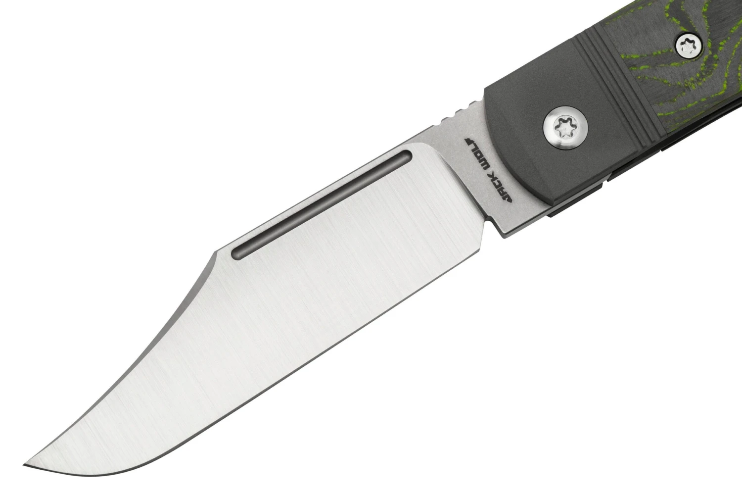 Jack Wolf Gunslinger Jack GUNS-01-CCTG CamoCarbon Toxic Green, Couteau De Poche 5 Jack Wolf Gunslinger Jack GUNS-01-CCTG CamoCarbon Toxic Green, Couteau De Poche – Image 3