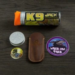 Jack Wolf K9 Jack, Natural Canvas Micarta K9-01-NAT Couteau De Poche Slipjoint -Nitecore Soldes Boutique JW K9 01 NAT 03 jackwolf