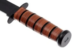 KA-BAR USMC 1217 Plain Edge, Cuir, étui Cuir -Nitecore Soldes Boutique KA1217 03 ka bar ka1217 03