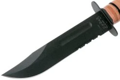 KA-BAR U.S. Army Knife 1219 Couteau à Lame Fixe Partiellement Dentelé, étui En Cuir -Nitecore Soldes Boutique KA1219 03 ka bar
