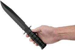 KA-BAR Fighter 1271 Couteau à Lame Fixe Partiellement Dentelé, étui Kydex -Nitecore Soldes Boutique KA1271 06 ka bar