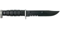 KA-BAR D2 Extreme Fighting Knife 1283, Serrated Blade, Kraton Handle, étui En Cuir -Nitecore Soldes Boutique KA1283 02 ka bar