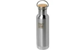 Klean Kanteen Insulated Reflect 600 Ml Bouteille Avec Bouchon En Bambou, Brushed Stainless