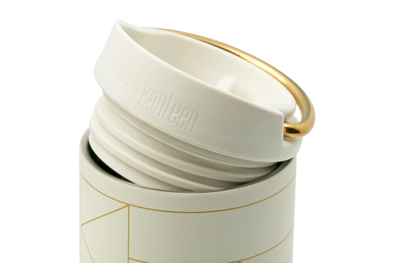Klean Kanteen Insulated TKWide 470 Ml Limited Edition Geometric Gold Tofu 5 Klean Kanteen Insulated TKWide 470 Ml Limited Edition Geometric Gold Tofu – Image 3