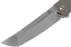 Kansept Hazakura K1019A2 Satin Tanto, Titanium Timascus Couteau De Poche, Max Tkachuk Design -Nitecore Soldes Boutique KSK1019A2 03 kansept