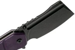 Kansept XL Korvid T1030A4 Blackwashed, Purple G10 Couteau De Poche, Justin Koch Design -Nitecore Soldes Boutique KST1030A4 06 kansept