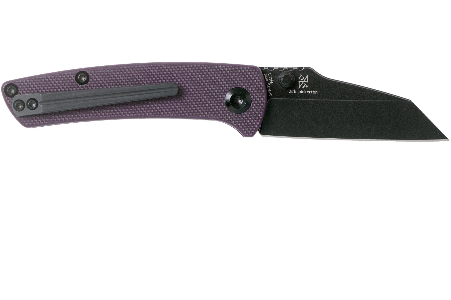 Kansept Little Main Street T2015A6 Black, Purple G10 Couteau De Poche, Dirk Pinkerton Design 4 Kansept Little Main Street T2015A6 Black, Purple G10 Couteau De Poche, Dirk Pinkerton Design – Image 2