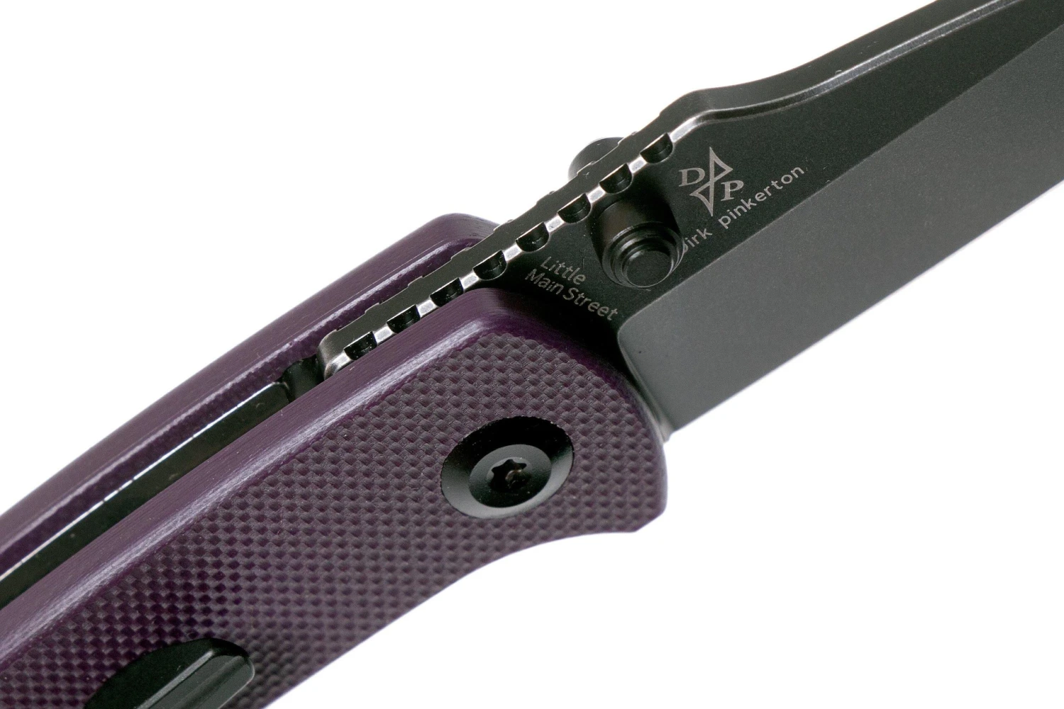 Kansept Little Main Street T2015A6 Black, Purple G10 Couteau De Poche, Dirk Pinkerton Design 8 Kansept Little Main Street T2015A6 Black, Purple G10 Couteau De Poche, Dirk Pinkerton Design – Image 6