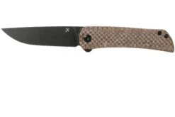 Kansept Weasel T2020A5 Black, Brown Micarta Couteau De Poche, Rolf Helbig Design