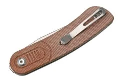 Kansept Reverie T2025A6 Stonewashed, Brown Micarta Couteau De Poche, Justin Lundquist Design -Nitecore Soldes Boutique KST2025A6 04 kansept