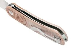 Kansept Reverie T2025A6 Stonewashed, Brown Micarta Couteau De Poche, Justin Lundquist Design -Nitecore Soldes Boutique KST2025A6 05 kansept