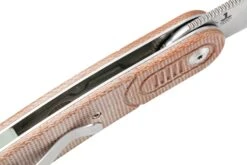 Kansept Reverie T2025A6 Stonewashed, Brown Micarta Couteau De Poche, Justin Lundquist Design -Nitecore Soldes Boutique KST2025A6 06 kansept