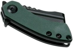 Kansept Mini Korvid T3030A1 Blackwashed, Green G10 Couteau De Poche, Justin Koch Design -Nitecore Soldes Boutique KST3030A1 04 kansept