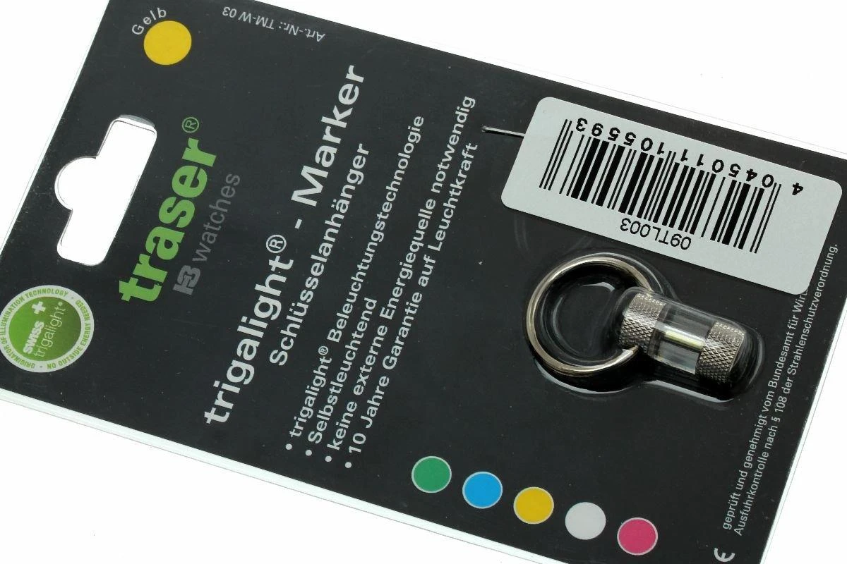 Traser Porte-clés Lumineux, Jaune 4 Traser Porte-clés Lumineux, Jaune – Image 2