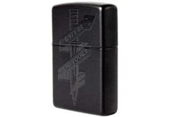 Knivesandtools Zippo Black Matte Snake, Noir, B