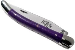 Forge De Laguiole 129INTCVIOBRI 9cm, Micarta Violette, Couteau Laguiole -Nitecore Soldes Boutique LA129INTCVIOBRI 04 forge de laguiole