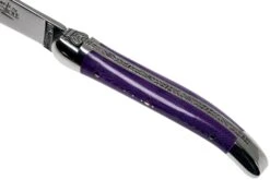 Forge De Laguiole 129INTCVIOBRI 9cm, Micarta Violette, Couteau Laguiole -Nitecore Soldes Boutique LA129INTCVIOBRI 07 forge de laguiole