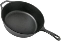Lodge Cast Iron Deep Skillet Poêle à Frire Profonde L10DSK3, Volume Environ 4,7 L