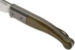 LionSteel Gitano Green Canvas Micarta GT01 CVG Couteau De Poche, Gudy Van Poppel Design -Nitecore Soldes Boutique LI GT01 CVG 07 lionsteel