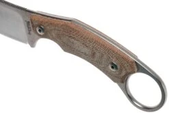 LionSteel H1 Skinner CVN Natural Canvas Micarta Couteau Fixe, Tommaso Rumici Design -Nitecore Soldes Boutique LI H1 CVN 05 lionsteel