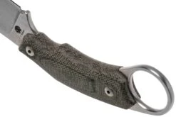 LionSteel H2 Drop Point CVG Green Canvas Micarta Couteau Fixe, Tommaso Rumici Design -Nitecore Soldes Boutique LI H2 CVG 04 lionsteel