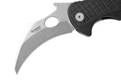 LionSteel L.E.One LE1-A-BS MagnaCut, Satin, Black Aluminium, Couteau De Poche Karambit -Nitecore Soldes Boutique LI LE1 A BS 03 lionsteel