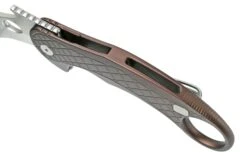 LionSteel L.E.One LE1-A-ES MagnaCut, Satin, Earth Brown Aluminium, Couteau De Poche Karambit -Nitecore Soldes Boutique LI LE1 A ES 06 lionsteel