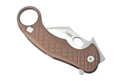 LionSteel L.E.One LE1-A-ES MagnaCut, Satin, Earth Brown Aluminium, Couteau De Poche Karambit -Nitecore Soldes Boutique LI LE1 A ES 07 lionsteel